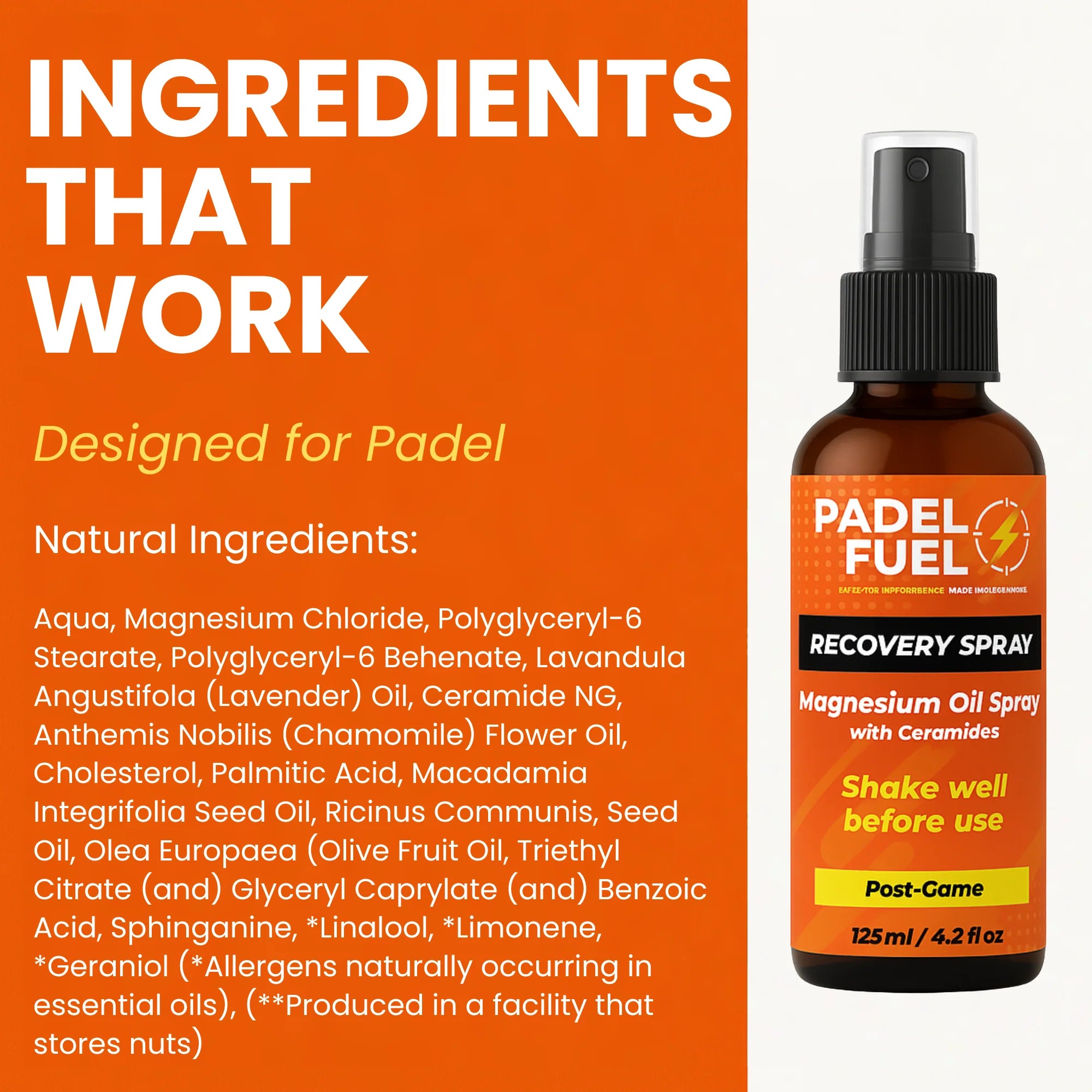 Post Game Magnesium Oil Spray 125ml